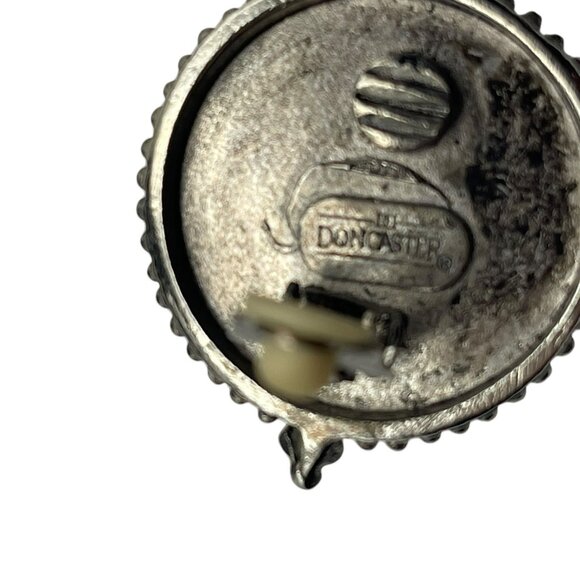 Extremely Rare Vintage DONCASTER Winking Moonface Clip On Earrings - Picture 7 of 10